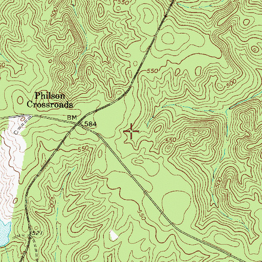 Topographic Map of Philson Crossroads Rifle Range, SC