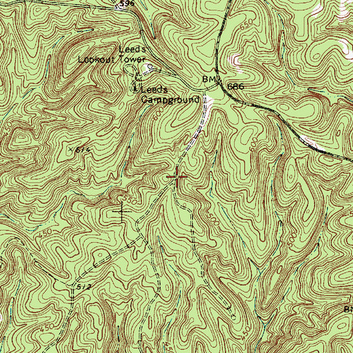 Topographic Map of Leeds Rifle Range, SC