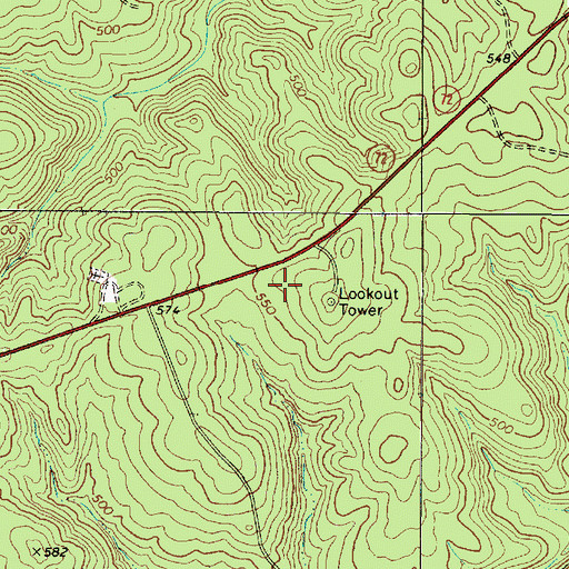 Topographic Map of Tip Top Hunt Camp, SC