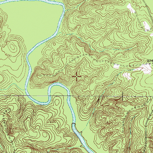 Topographic Map of Calhoun Experimental Forest, SC