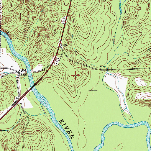 Topographic Map of Beattys Bridge Hunt Camp, SC