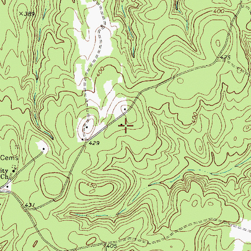 Topographic Map of Scenic Area Hunt Camp, SC