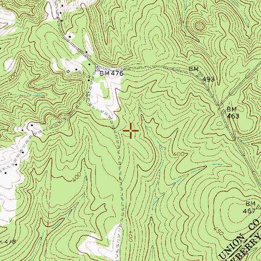 Topographic Map of Collins Creek Hunt Camp, SC