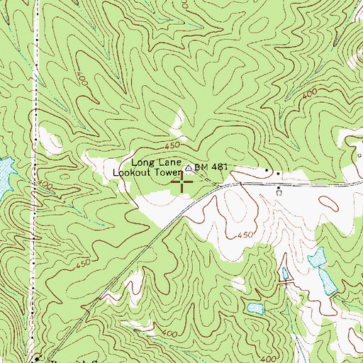 Topographic Map of Long Lane Hunt Camp, SC