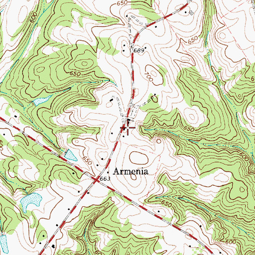 Topographic Map of Armenia School (historical), SC