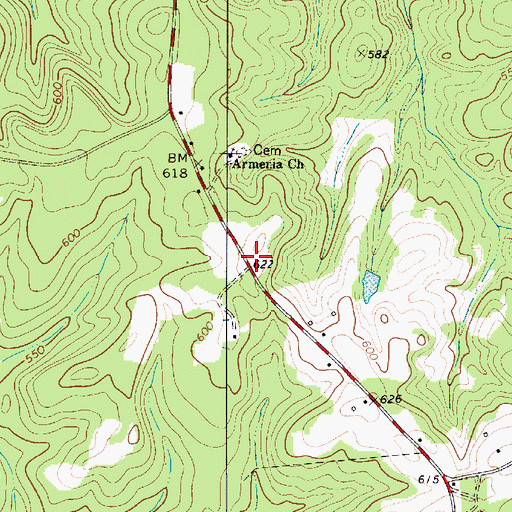 Topographic Map of Bethelehem Church (historical), SC