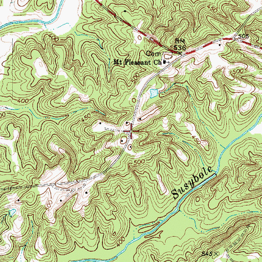 Topographic Map of Calvin (historical), SC