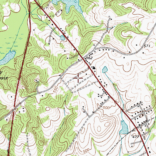 Topographic Map of Cedar Grove, SC