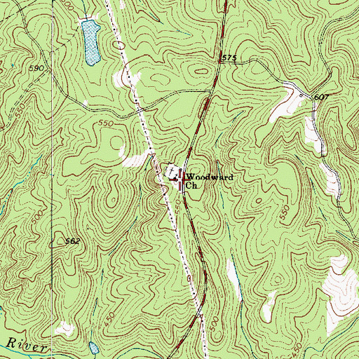 Topographic Map of Douglas School (historical), SC