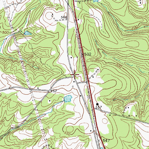 Topographic Map of Fudges (historical), SC