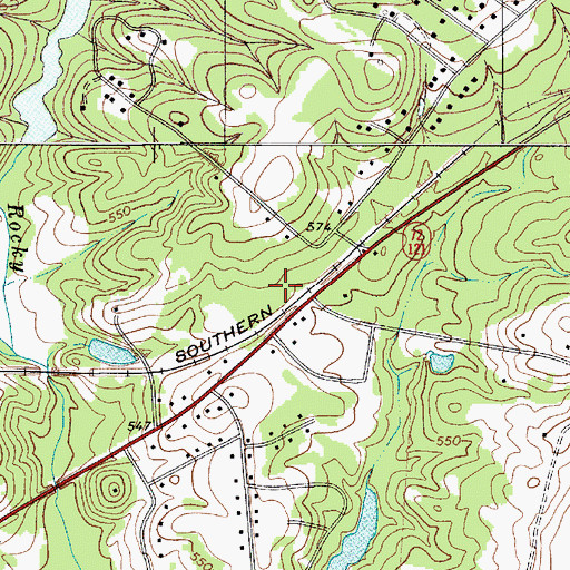 Topographic Map of High Point School (historical), SC