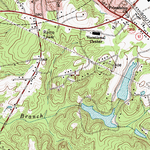 Topographic Map of Hilltop Acres, SC