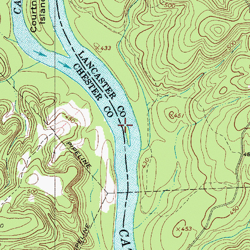 Topographic Map of Johnson Ford, SC