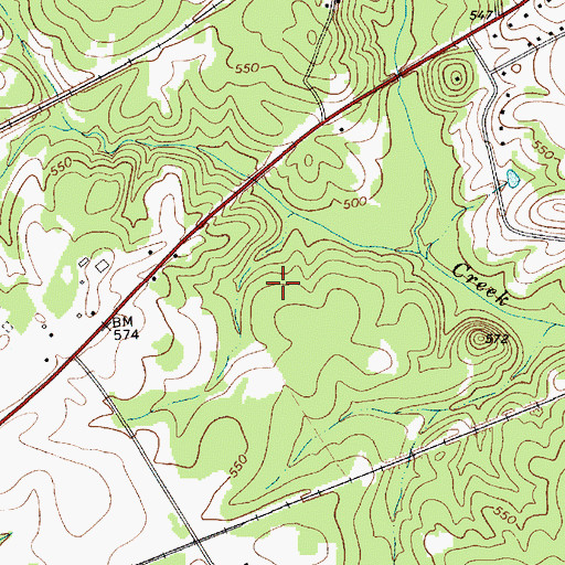 Topographic Map of Lakewood, SC