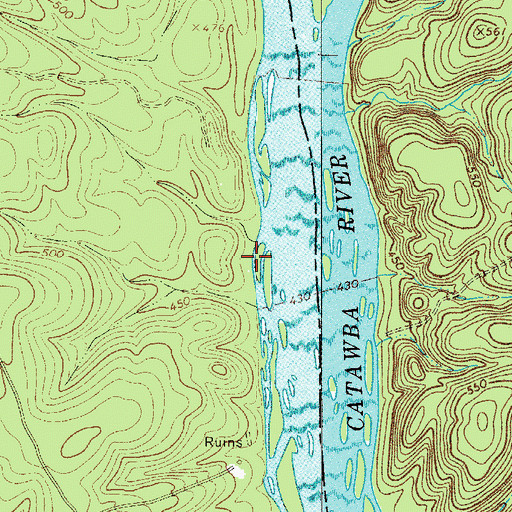 Topographic Map of Landsford Canal, SC