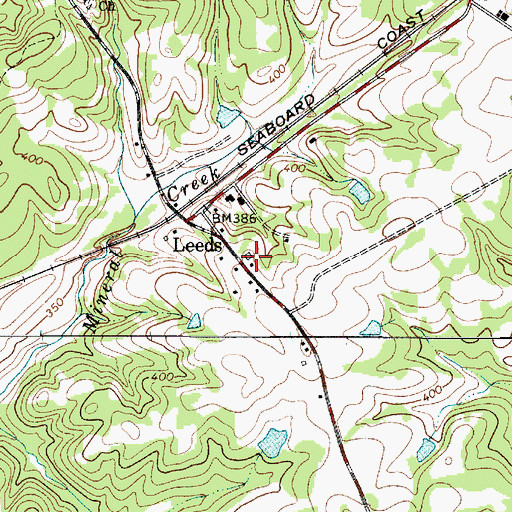 Topographic Map of Leeds School (historical), SC