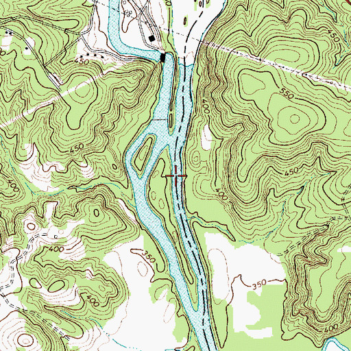 Topographic Map of Loves Ford, SC