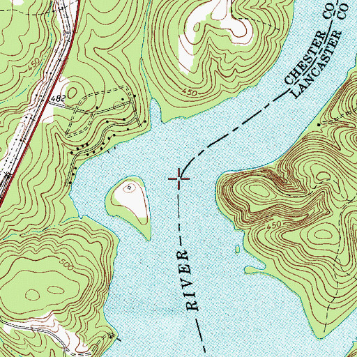 Topographic Map of McDonalds Ford (historical), SC