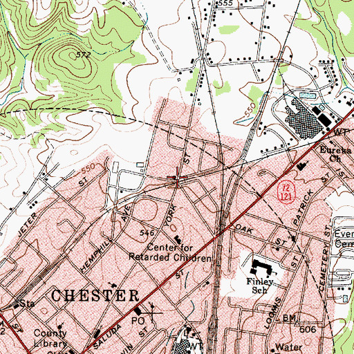 Topographic Map of Metropolitan African Methodist Episcopal Church, SC