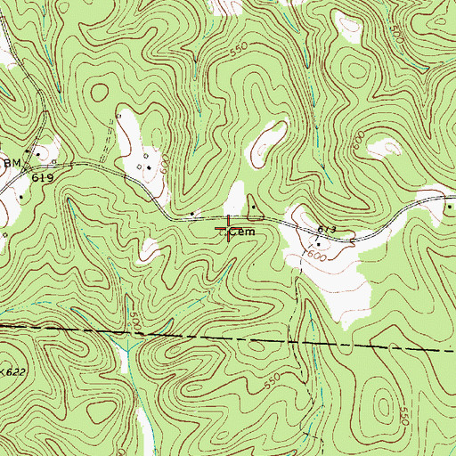 Topographic Map of Mizpah Presbyterian Church (historical), SC