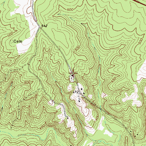 Topographic Map of Old Catholic Church, SC