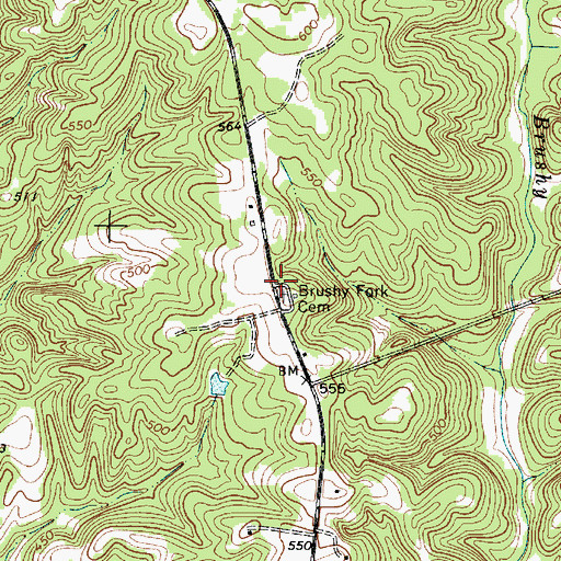 Topographic Map of Piney Grove Church (historical), SC