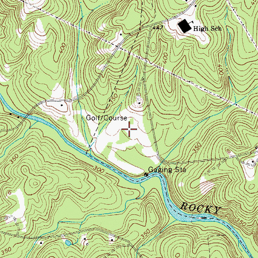 Topographic Map of Republic Golf Course, SC