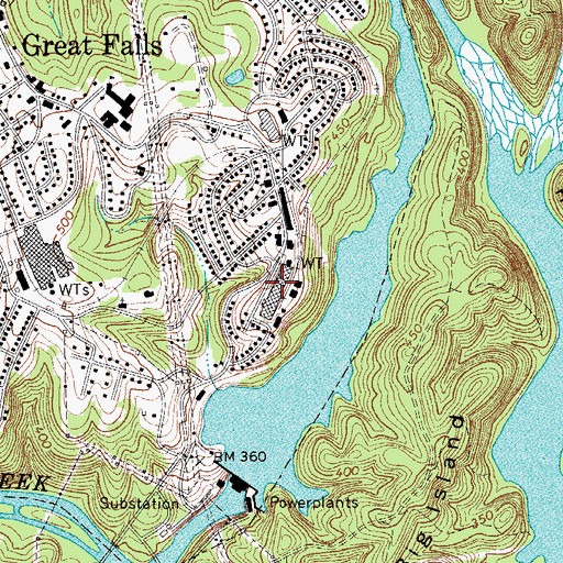 Topographic Map of Republic Mills, SC