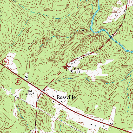 Topographic Map of Rossville School (historical), SC