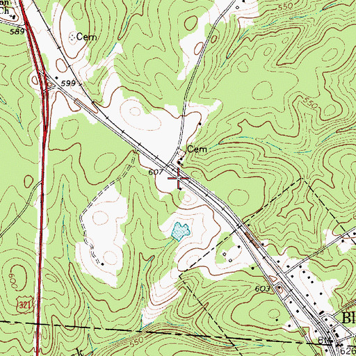 Topographic Map of Russell Schhol (historical), SC