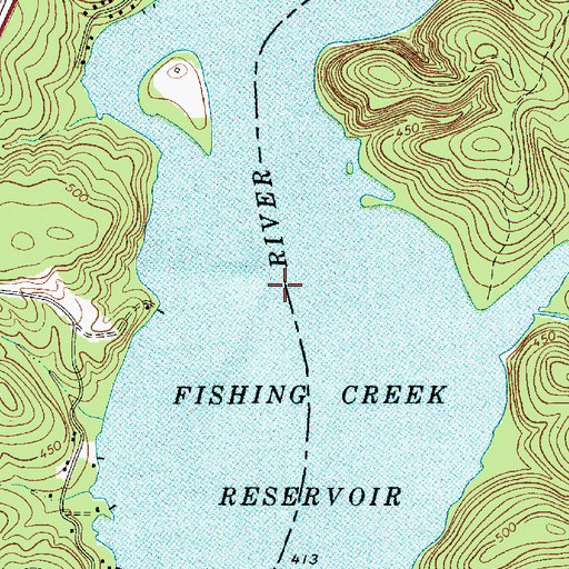 Topographic Map of Taylors Island (historical), SC