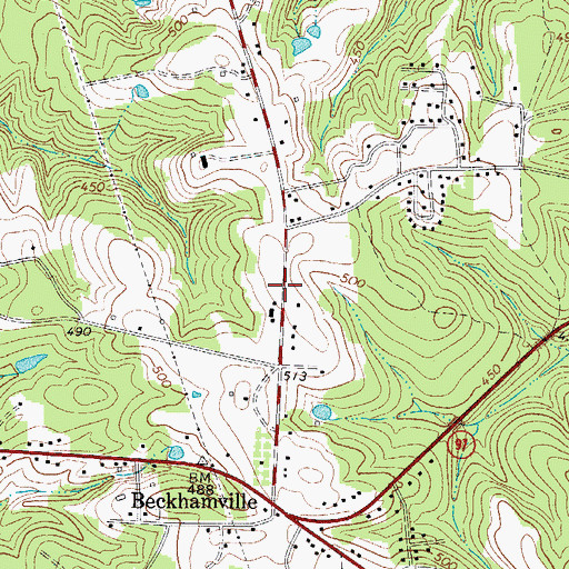 Topographic Map of Varnadores Store (historical), SC