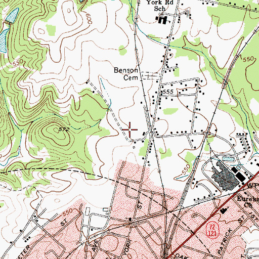 Topographic Map of York Terrace, SC