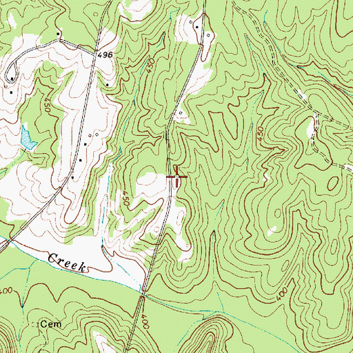 Topographic Map of White Chapel (historical), SC