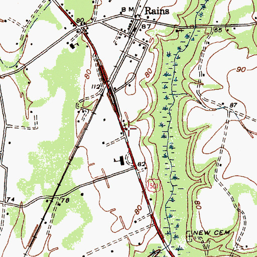 Topographic Map of Bethlehem Church, SC