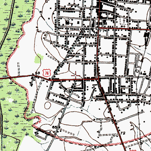 Topographic Map of The Greater Highway Church of Christ, SC