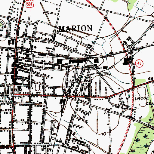 Topographic Map of Jesus Only Church, SC