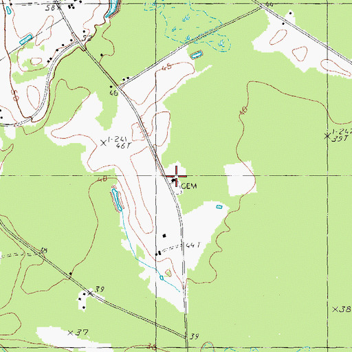 Topographic Map of Friendship African Methodist Episcopal Church, SC