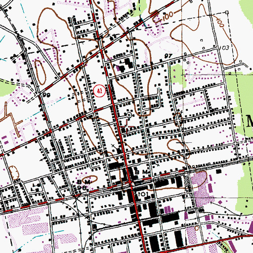 Topographic Map of Macedonia United Methodist Church, SC