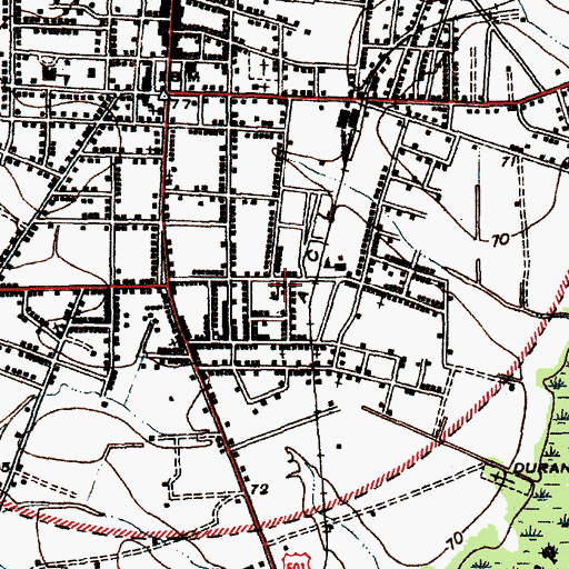 Topographic Map of Marion County Training School (historical), SC
