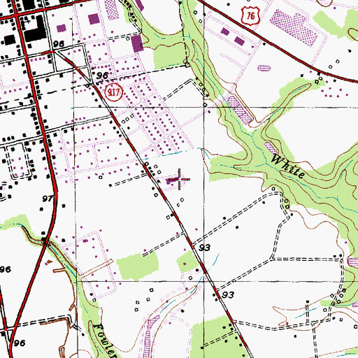 Topographic Map of McCormick Elementary School, SC