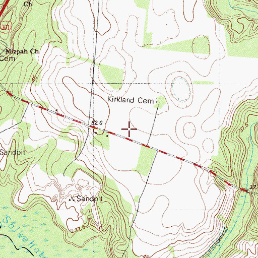 Topographic Map of Beaufort Bridge, SC