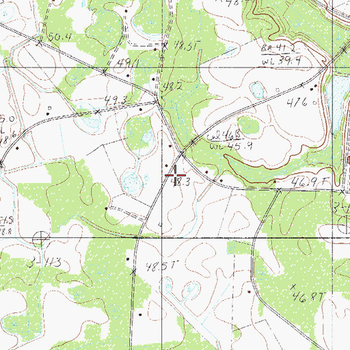 Topographic Map of Carver School (historical), SC