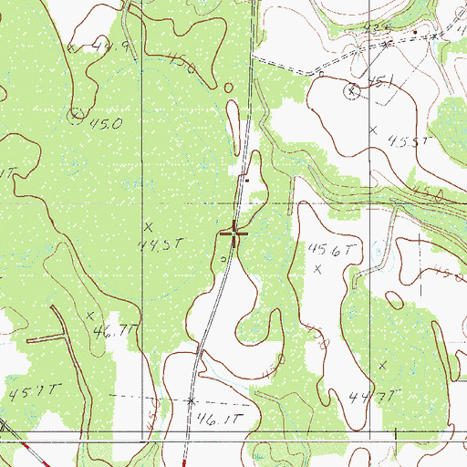 Topographic Map of Coggins Grove Church (historical), SC