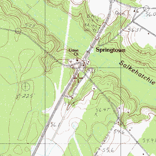 Topographic Map of Duncanville School (historical), SC