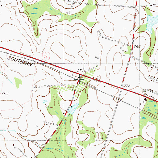 Topographic Map of Fogles (historical), SC