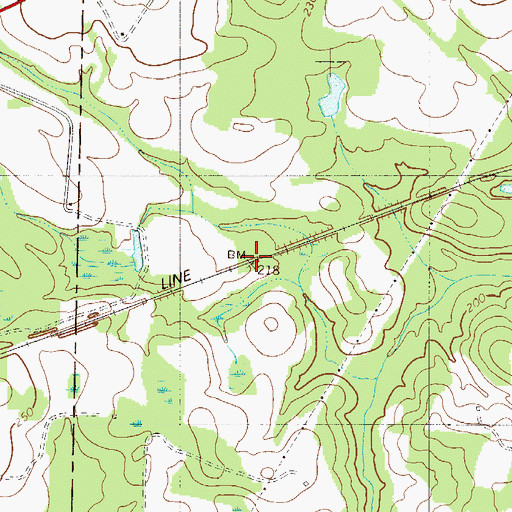 Topographic Map of Garris (historical), SC