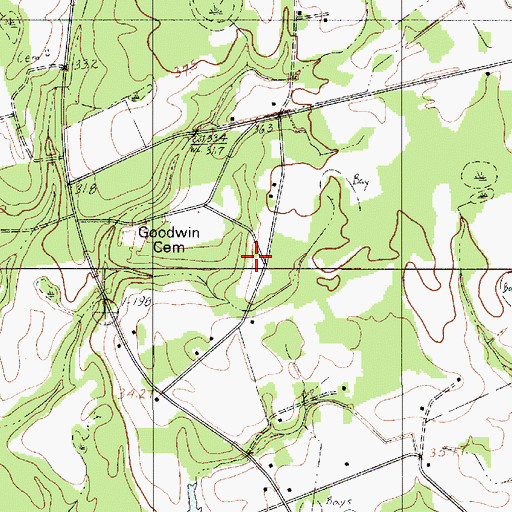 Topographic Map of George School (historical), SC