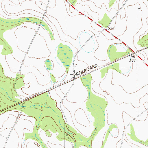 Topographic Map of Loraine (historical), SC