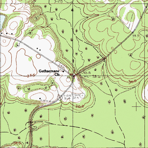 Topographic Map of Millersville (historical), SC